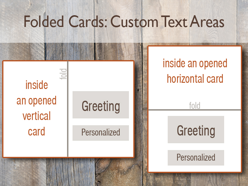 Folded Cards :: White Border | zFoldedCards-CustomText.jpg